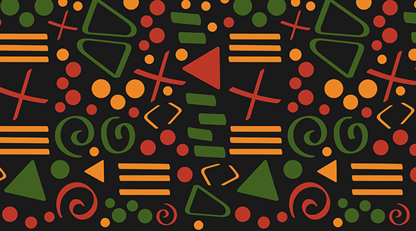 patterns in traditional pan-african colors